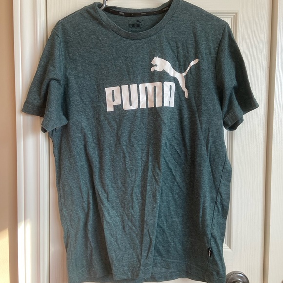 Puma Tops - Green/White Puma Short-Sleeve Tee